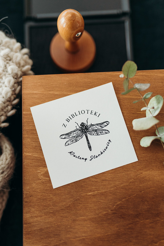 stemple Stempel Ex Libris "Ważka" - Zestaw prezentowy