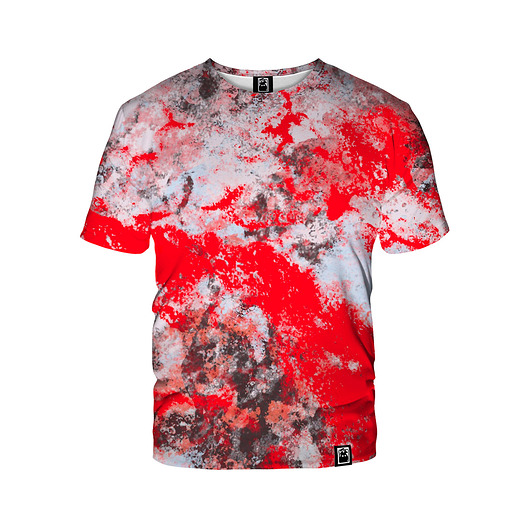 t-shirty męskie Męski T-shirt DR.CROW Marble Red