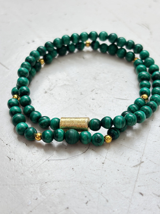 biżuteria męska Zestaw męskich bransoletek Malachit