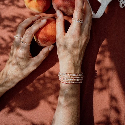 bransoletki na sznurku Bransoletka Peach