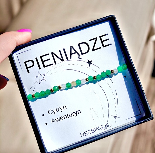 bransoletki złote Bransoletka PIENIĄDZE