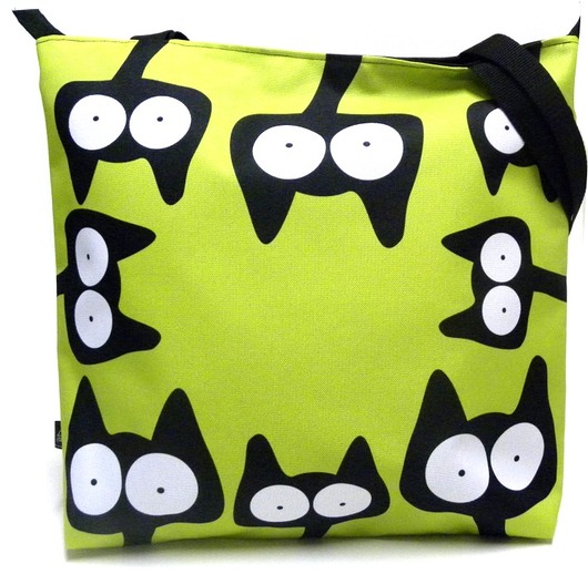 Duża torba na zamek z autorskim motywem:) Gaul Designs