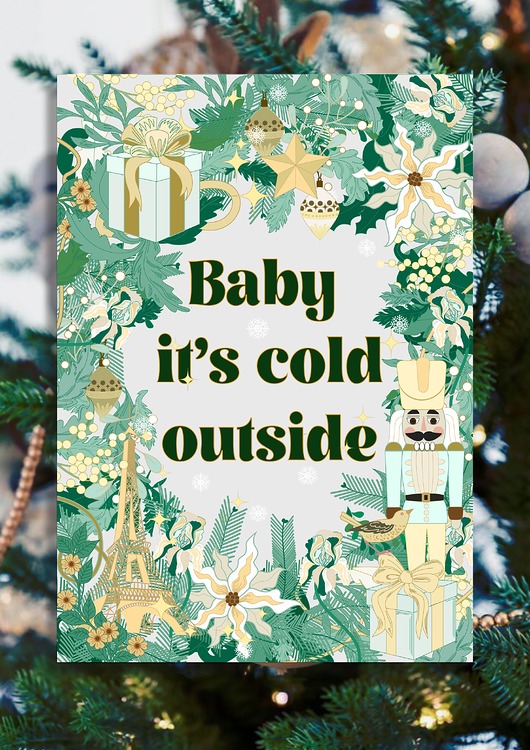 grafiki i ilustracje Baby it's cold outside..
