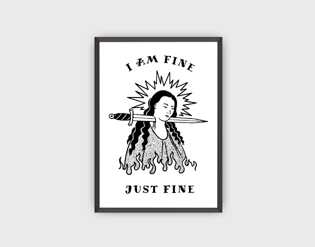 grafiki i ilustracje Plakat I am fine