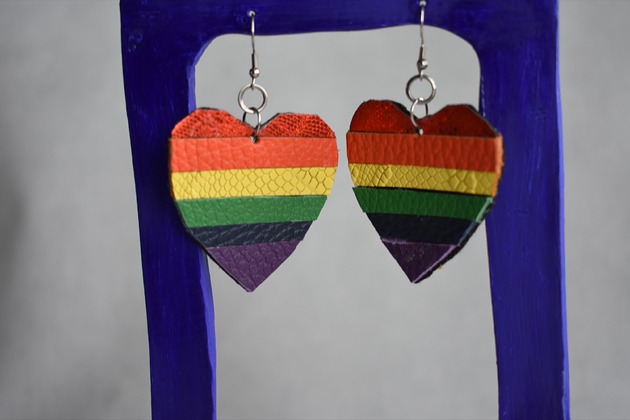 kolczyki - inne Kolczyki tęczowa flaga LGBT