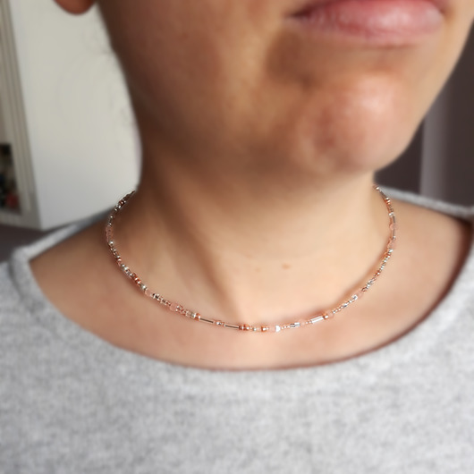 PINK ROMANTIC kolia drobnych koralików Ikati Jewellery
