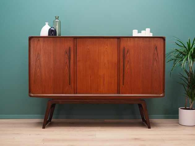 komody i szafki Highboard tekowy, duński design, lata 60