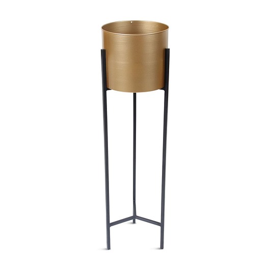 Kwietnik Metalowy Lars Złoty na Stojaku 77.5 cm MIA home