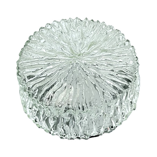 plafony Plafon szklany typ Bark glass Hillebrand Leuchten, Niemcy, lata 70.
