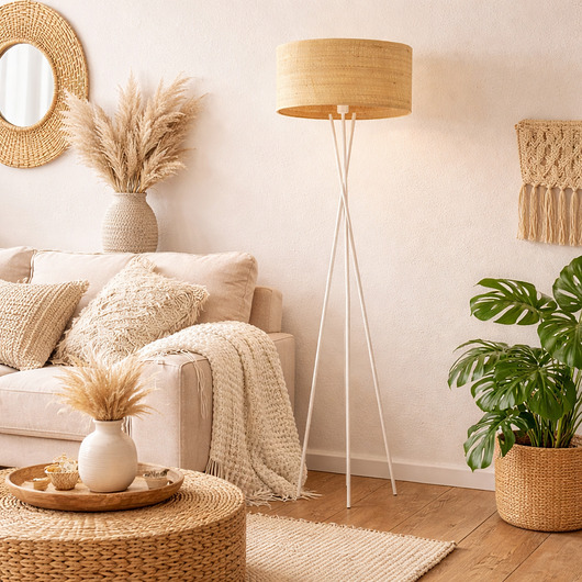 lampy podłogowe Nowoczesna lampa stojąca tripod w stylu boho PARYŻ BOHO