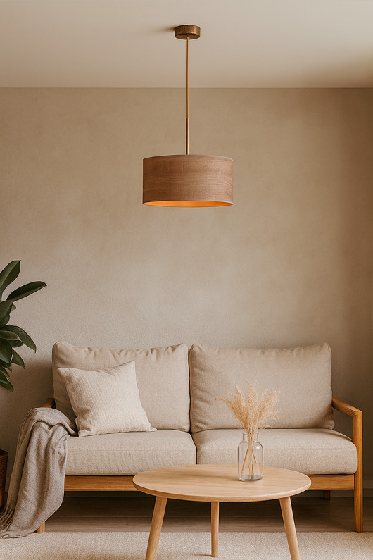 lampy wiszące Abażurowa lampa wisząca do salonu nad stół SINTRA ECO fi - 40 cm