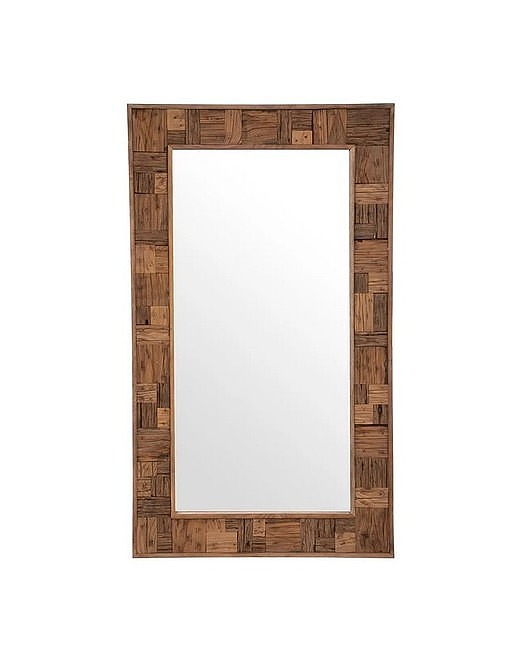 lustra stojące i wiszące Lustro Drewniane Lustro w Drewnianej Ramie Cameron 115 cm
