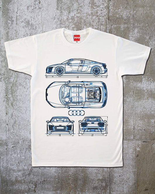 t-shirty męskie koszulka AUDI R8 tshirt