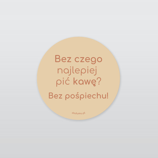 naklejki i wlepy Naklejka z tekstem o kawie