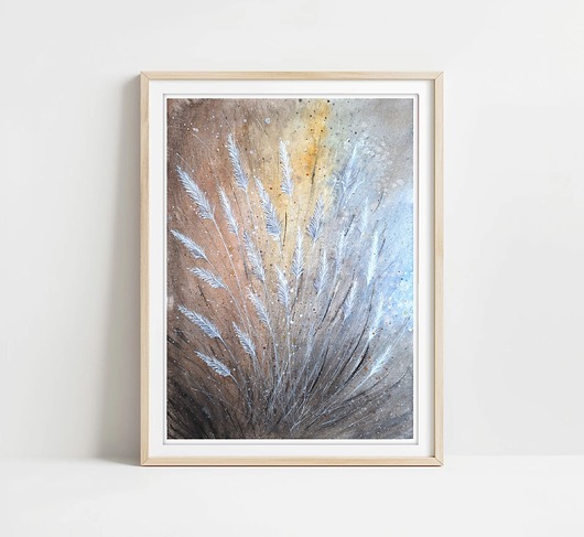 obrazy Oryginalna akwarela. Trawy 30x40cm