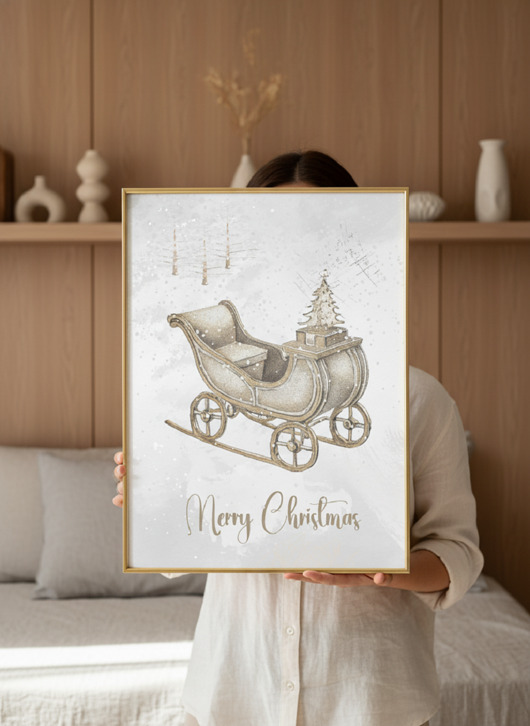 plakaty Plakat Christmas sleigh