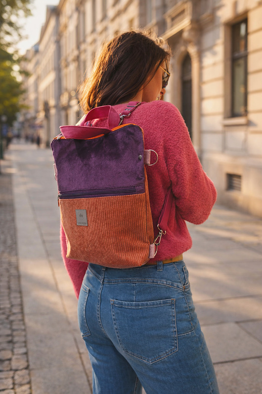 plecaki Torba plecak 2w1 w odcieniach różu Ibiza