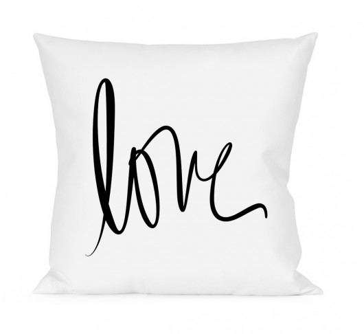 PODUSZKA pillow biała LOVE 40X40 staysimplecollection