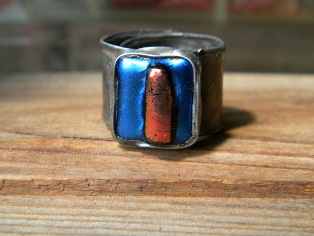 Roman Ancient Ring ;) szkło dichroiczne Beata Trotter