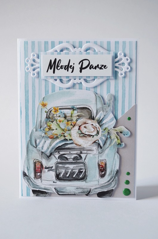 kartki scrapbooking Kartka Ślubna : Młodej Parze