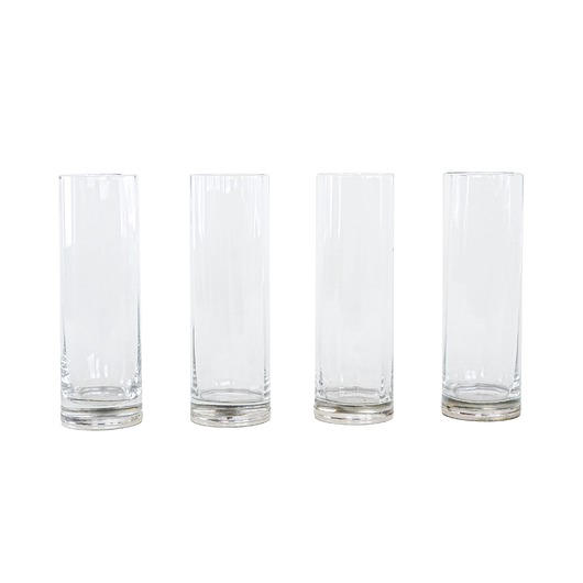 szklanki i kieliszki Zestaw szklanek, styl Hollywood Regency, lata 70, produkcja: Włochy