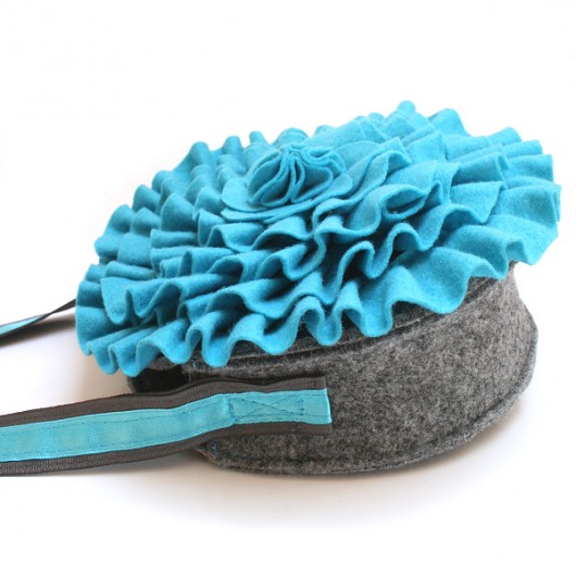 torebka goffro bag blue alter trendy mody