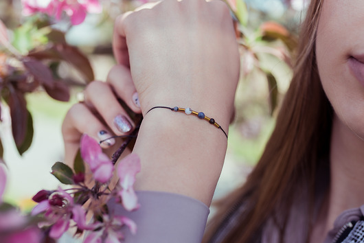 bransoletki z kamieni naturalnych Bransoletka Zodiac Strzelec Sodalit Opal Obsydian