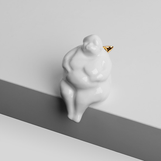 figurki i rzeźby Porcelanowy aniołek, figurka