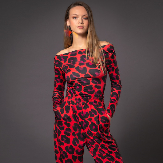 bluzki z długim rękawem damskie JULIETTA Solar Tropic - Bluzka z odsłoniętymi ramionami