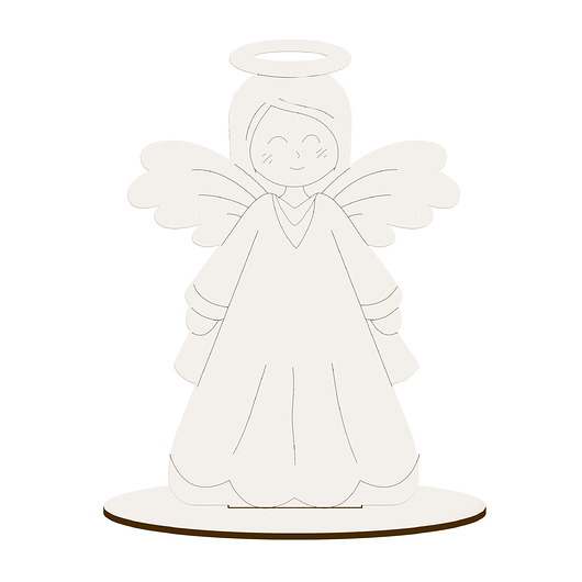 dekoracje świąteczne Dekor Ozdoba na Święta Prezent dla Dzieci do Malowania Stroika Anioł 10 SZT