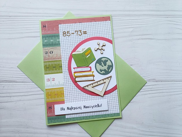 kartki scrapbooking Kartka "Dla Najlepszej Nauczycielki"