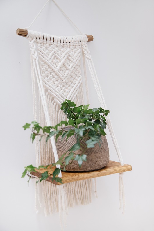 kwietniki Półka makrama