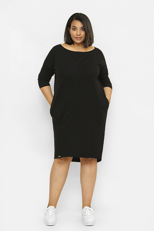 Sukienka oversize czarna Ida Freeshion