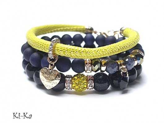Dark blue and yellow /30.04.2015/ - set KiKa pracownia