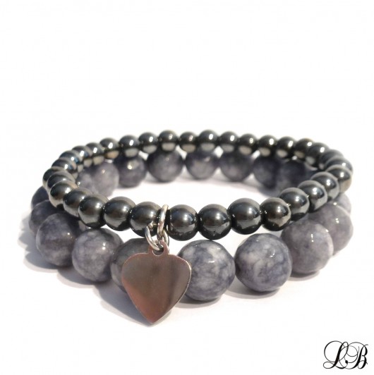 Bransoletki Grey Stones labonita
