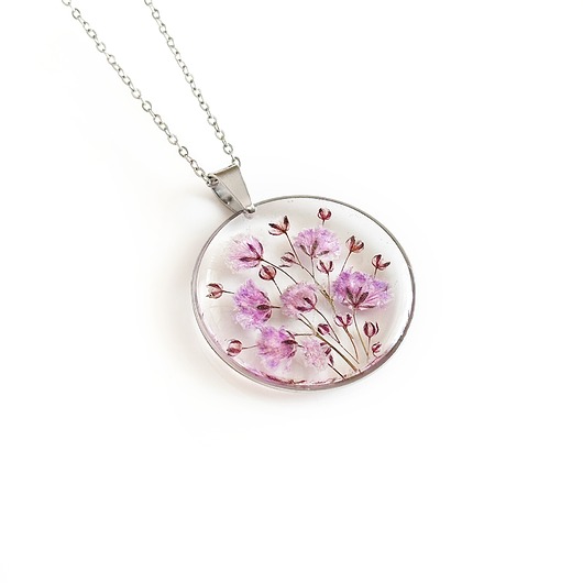 naszyjniki - inne Naszyjnik z kwiatami, prezent na święta