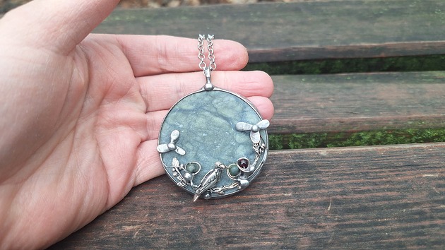 wisiory Ptak w ogródku - wisiorek