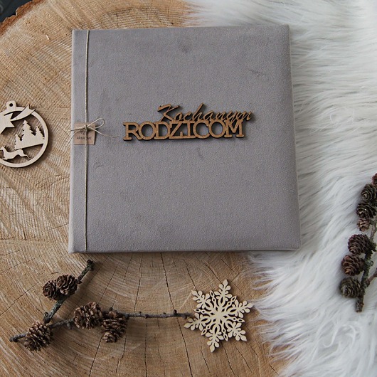 Velurowy beżowy album tradycyjny Albumy ARHome