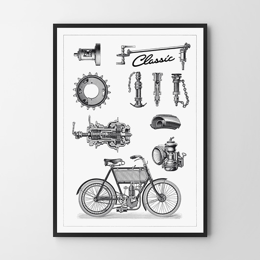 plakaty Plakat Old Bike 