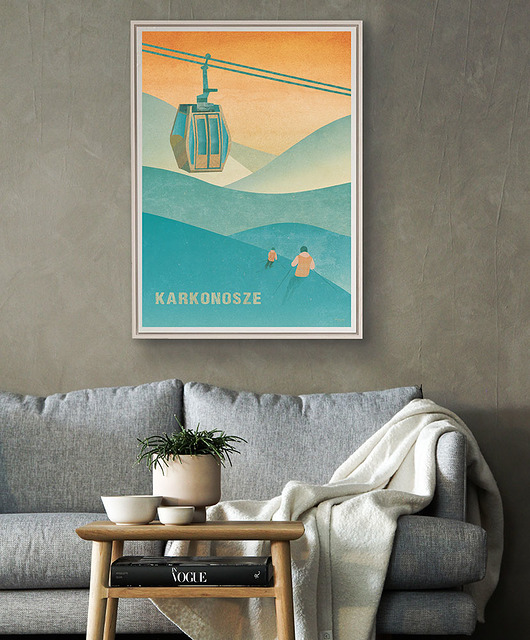 plakaty Karkonosze zimą - plakat z górami