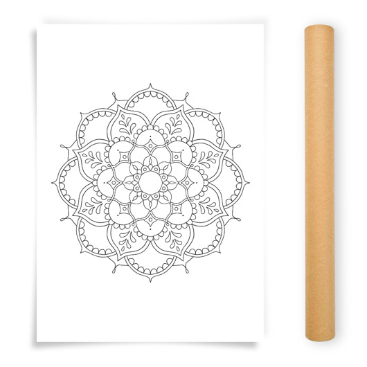 plakaty Plakat do Kolorowania Mandala 50x70cm