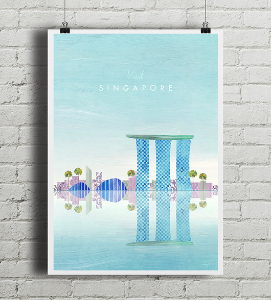 plakaty Singapur - vintage plakat art giclee