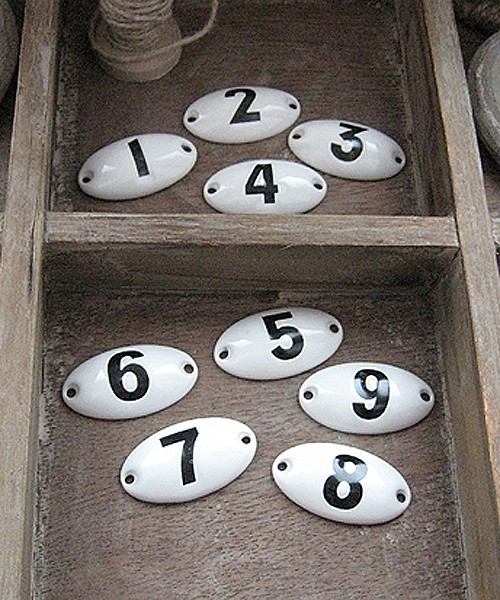 Ceramiczne numerki scarllet art