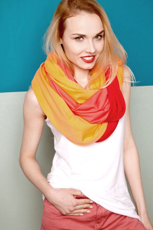 Tuba Spódnica Sukienka ORANGE - pasek gratis CADOaccessories