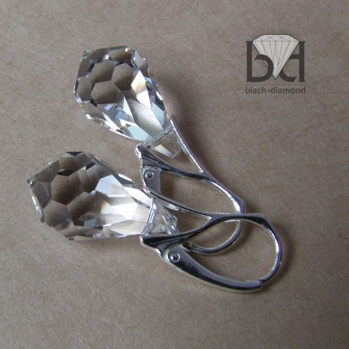 Sople kryształ Swarovski Black Diamond