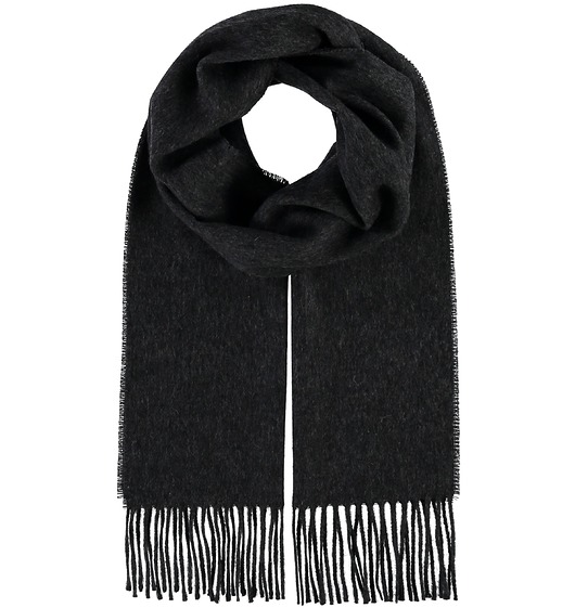 tuby i kominy Szalik Męski szal kaszmirowy Wełniany szary ciemny