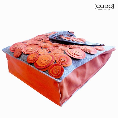 Torebka Handmade Cado XXL - mandarin orange CADOaccessories