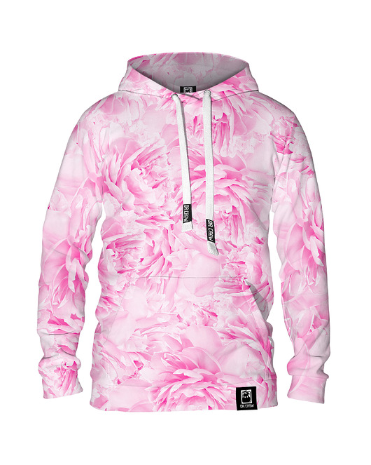 bluza z kapturem damska Damska Bluza z kapturem  Peonies Pink