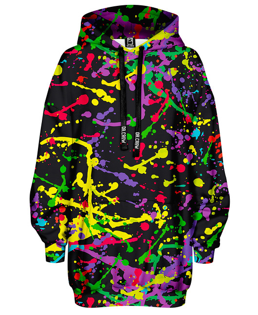 bluza z kapturem damska Bluza Oversize Tunika DR.CROW Art