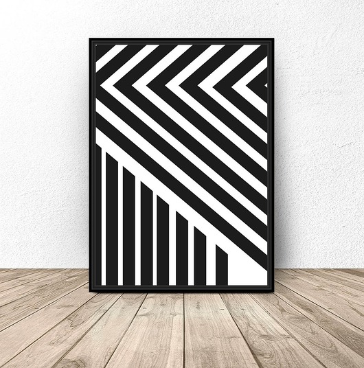 plakaty Plakat abstrakcyjny "Pasy"
